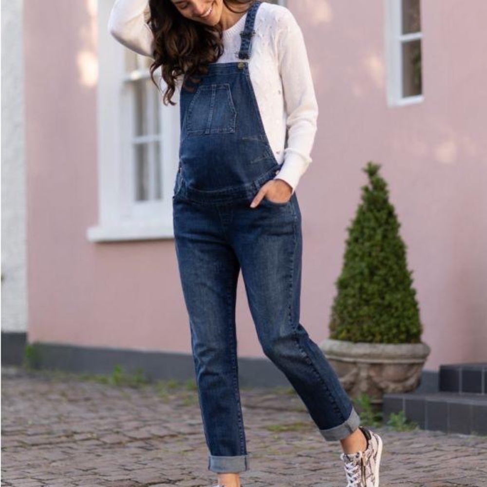 Denim Maternity Overalls